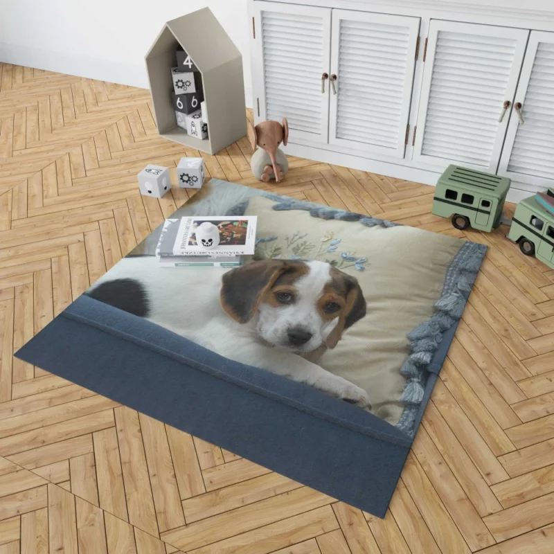 Playful Puppy Canine Joy Unveiled Rug 1