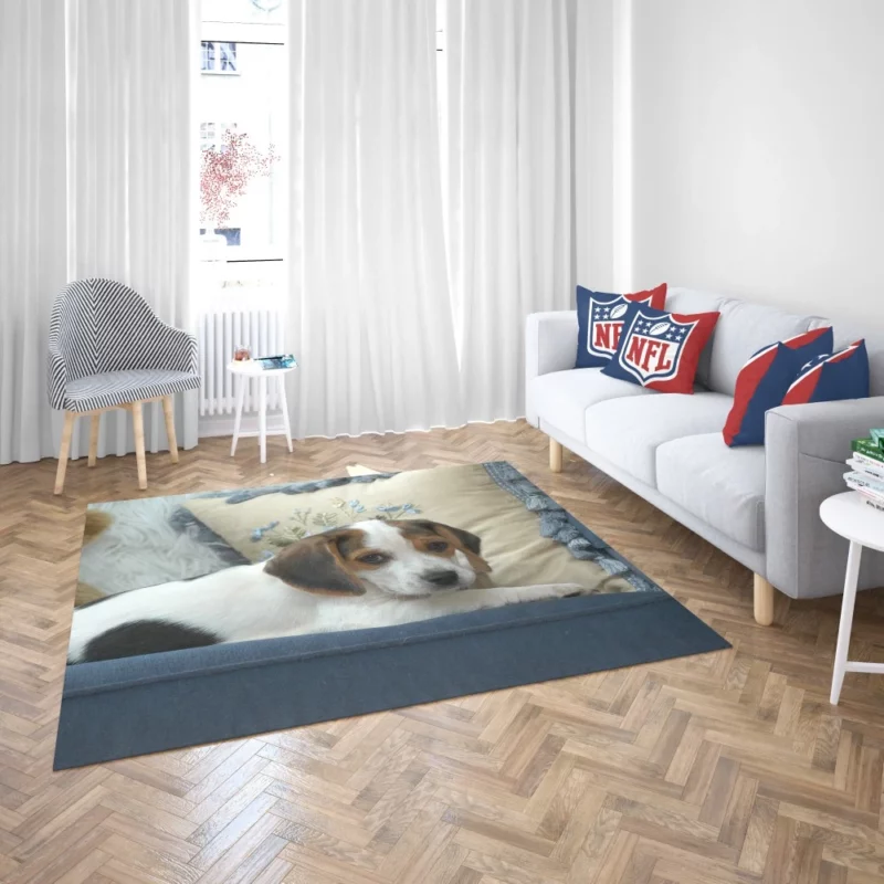 Playful Puppy Canine Joy Unveiled Rug 2