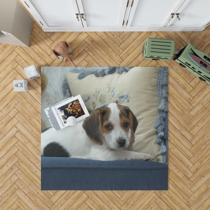 Playful Puppy Canine Joy Unveiled Rug