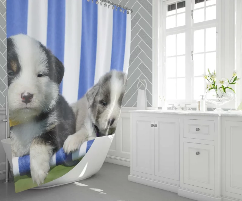 Playful Puppy Innocent Charm Shower Curtain 1