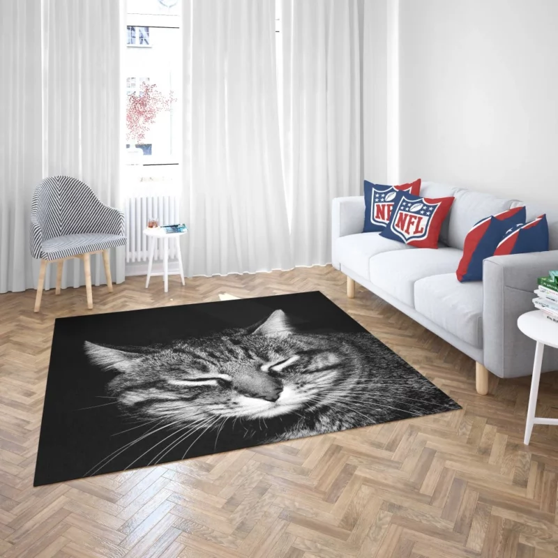 Playful Tabby Feline Joy Unveiled Rug 2