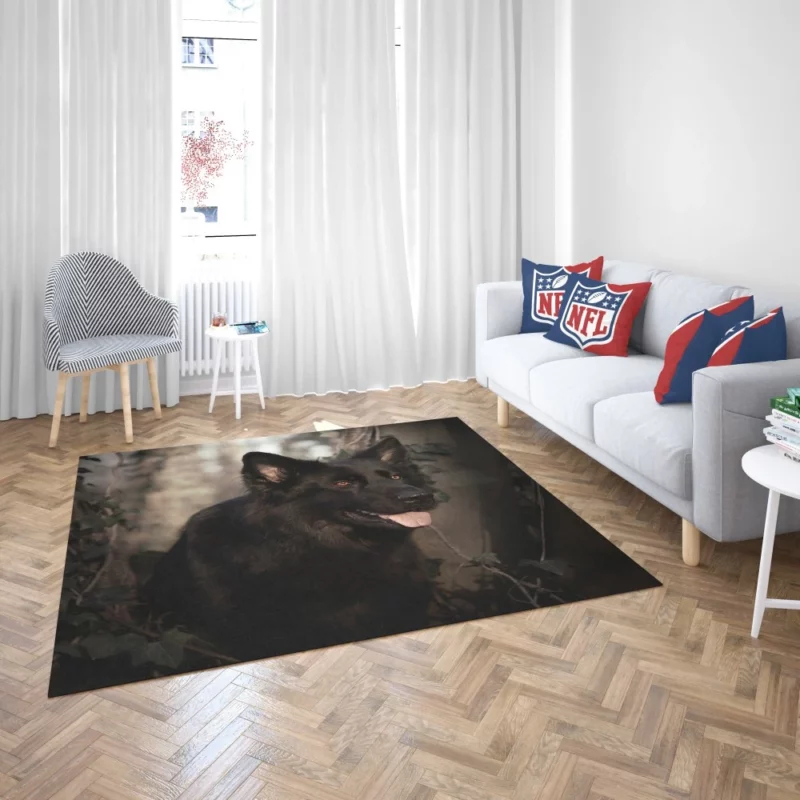 Powerful Aura German Shepherd Rug 2