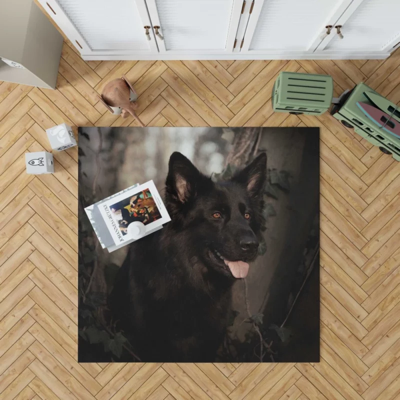 Powerful Aura German Shepherd Rug