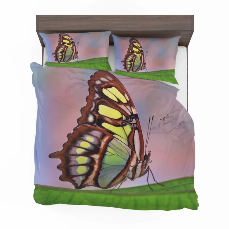 Pretty Butterfly on Leaf Nature Grace Bedding Set 1