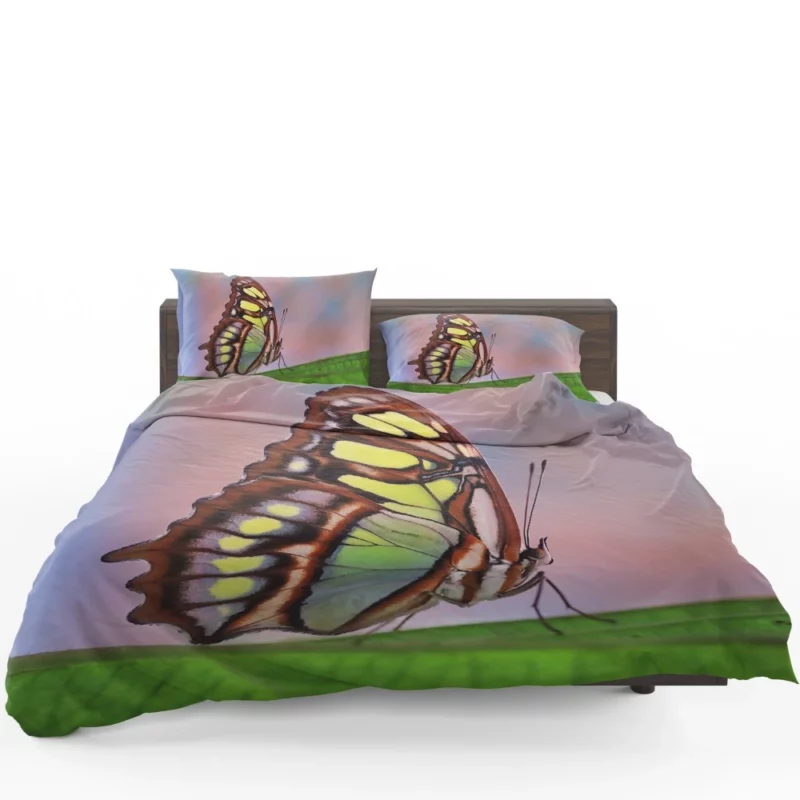 Pretty Butterfly on Leaf Nature Grace Bedding Set