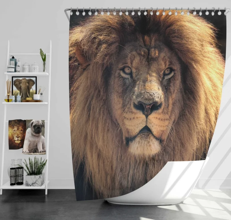 Proud Lion Roar Shower Curtain