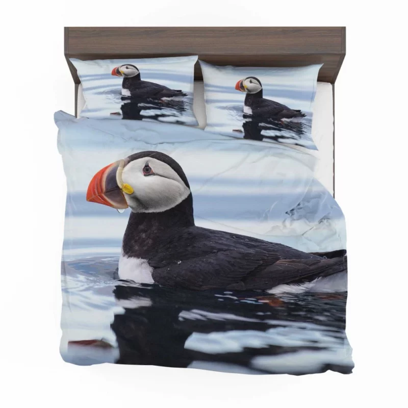 Puffin Reflective Pose Coastal Watcher Bedding Set 1