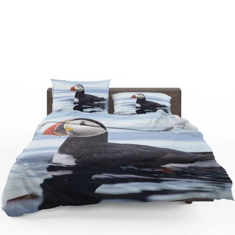 Puffin Reflective Pose Coastal Watcher Bedding Set