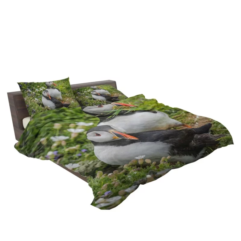 Puffin Whimsical Stance Coastal Watcher Bedding Set 2