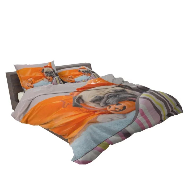 Pug Halloween Fun Furry Festivities Bedding Set 2