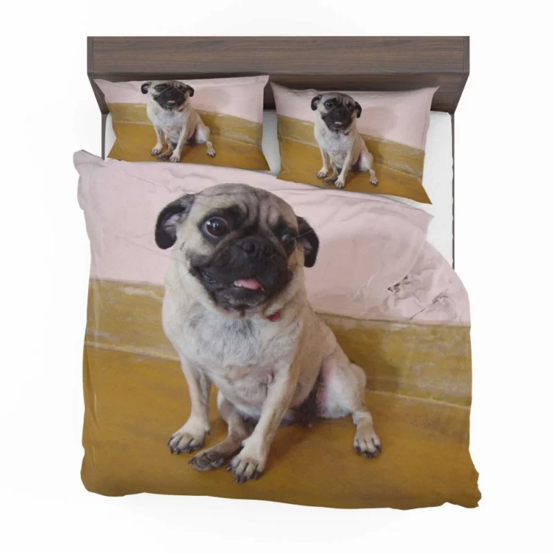 Pug Playful Adorable Dog Bedding Set 1