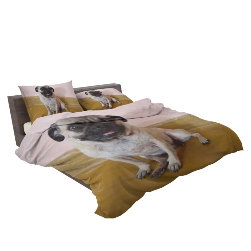 Pug Playful Adorable Dog Bedding Set 2