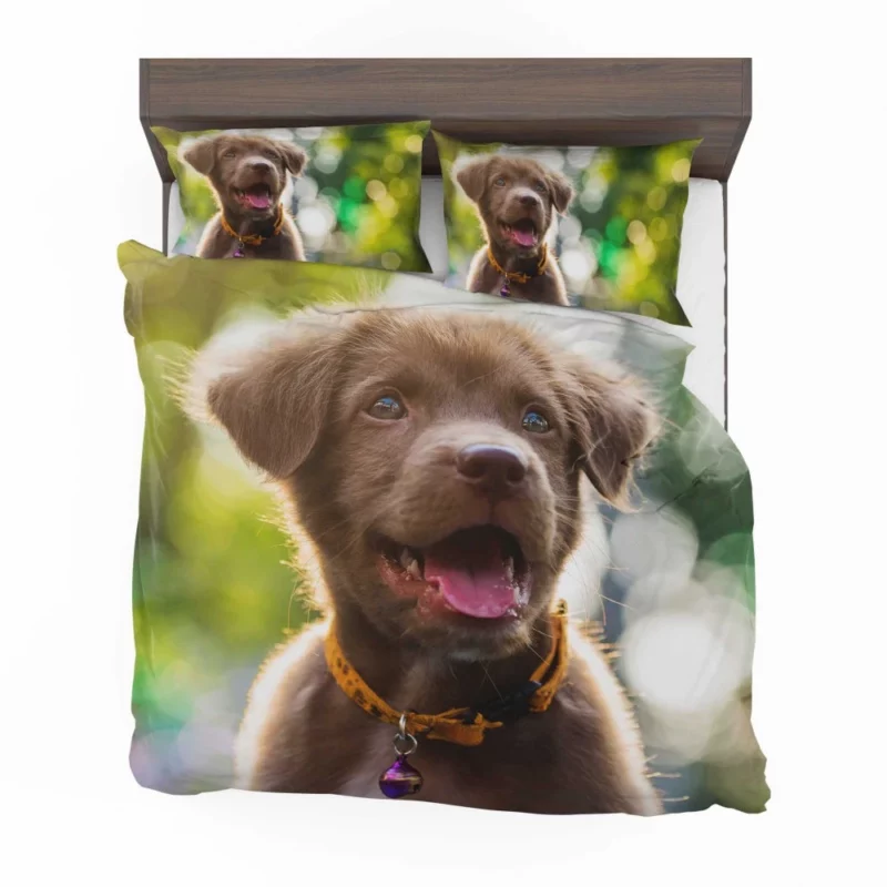 Puppy Bokeh Beauty Innocent Essence Bedding Set 1