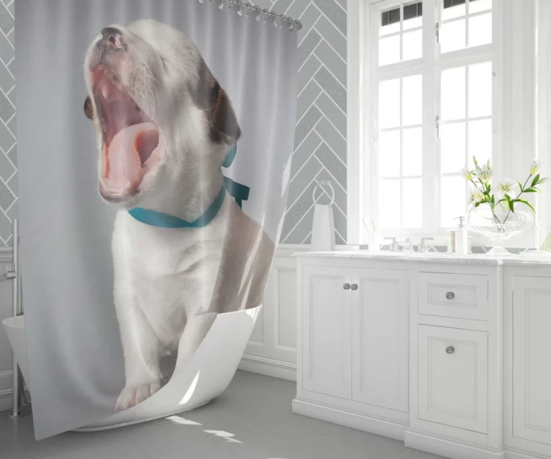 Puppy Innocence Heartwarming Delight Shower Curtain 1