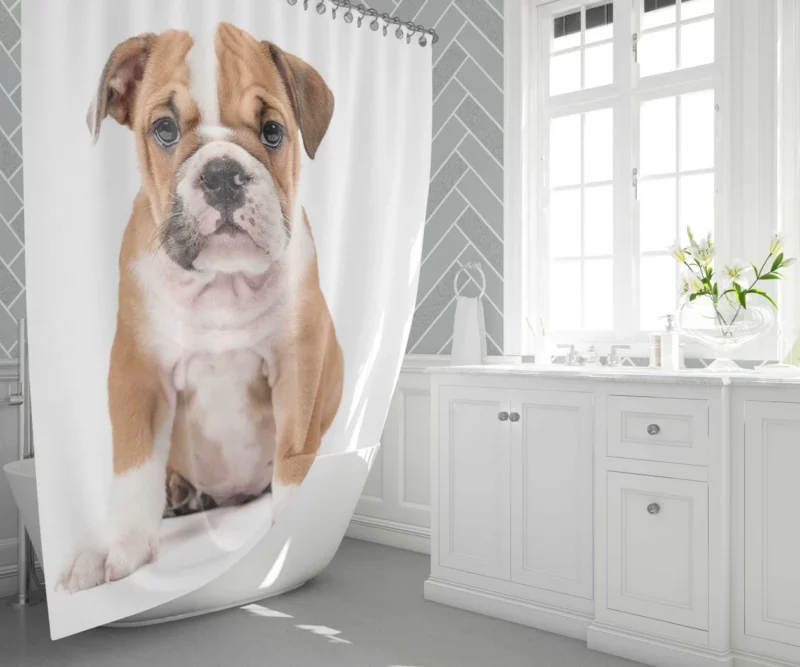 Puppy Playful Charm Furry Joy Shower Curtain 1