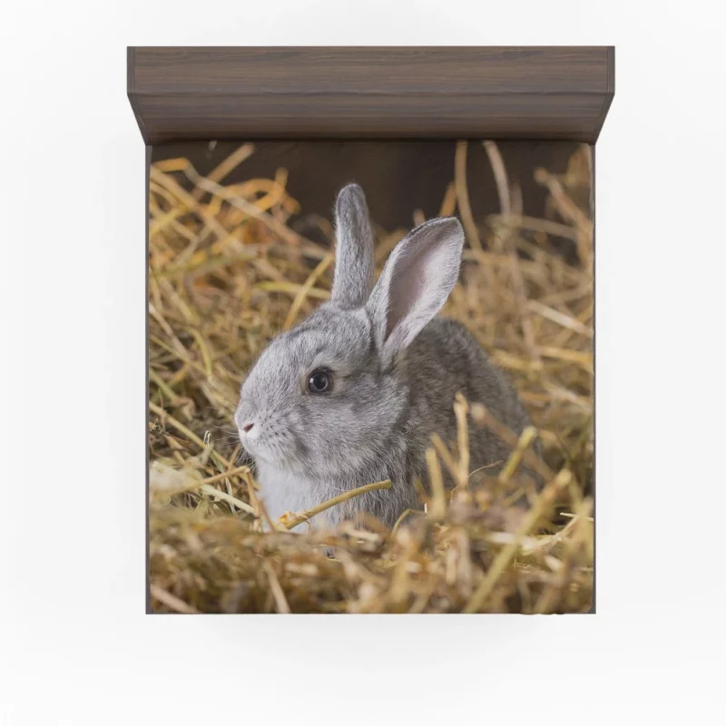 Rabbit Innocent Essence Nature Whimsy Fitted Sheet 1