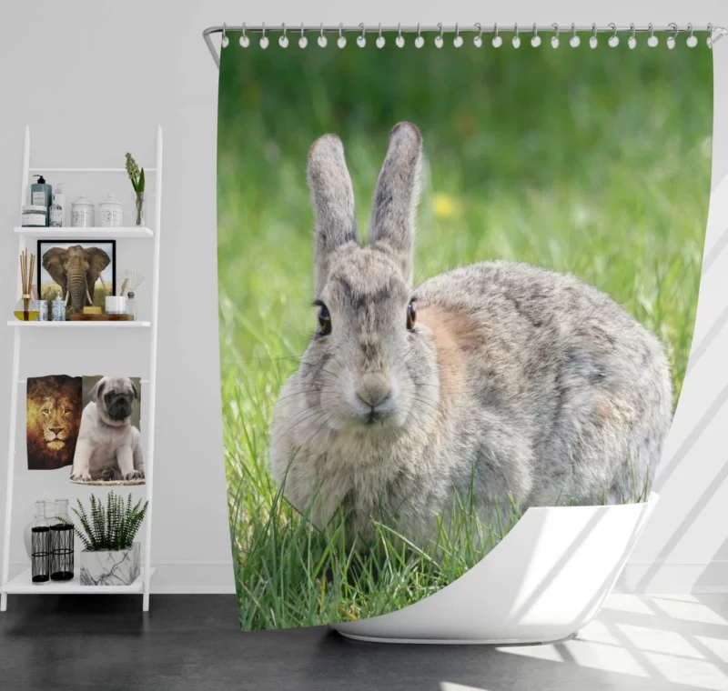 Rabbit Whisker Charm Shower Curtain