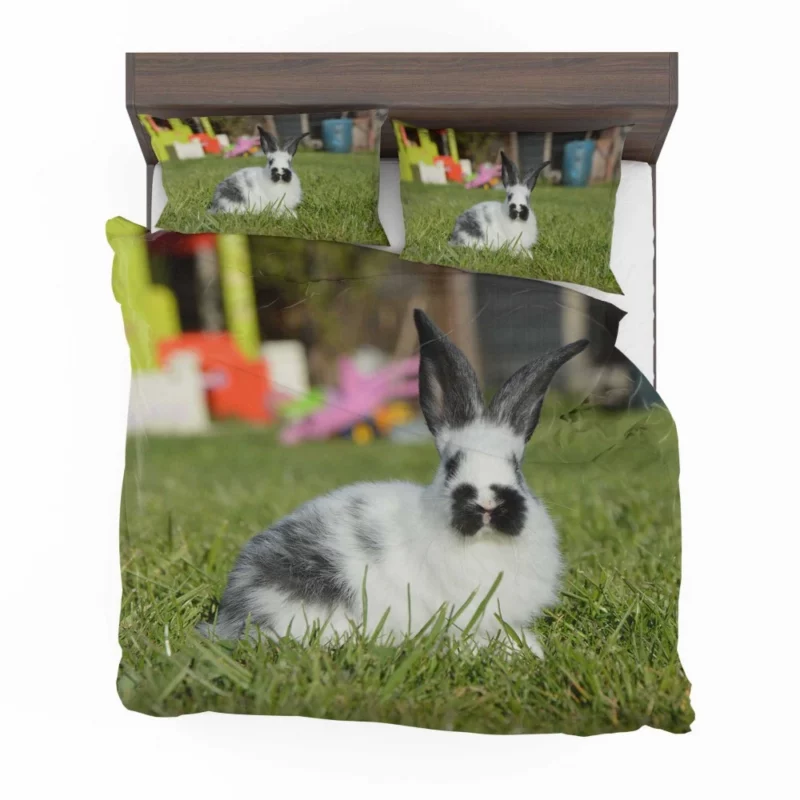 Rabbit in Grass Quiet Wilderness Bedding Set 1