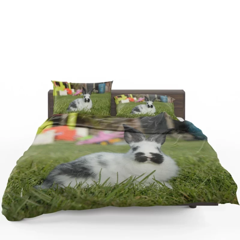 Rabbit in Grass Quiet Wilderness Bedding Set