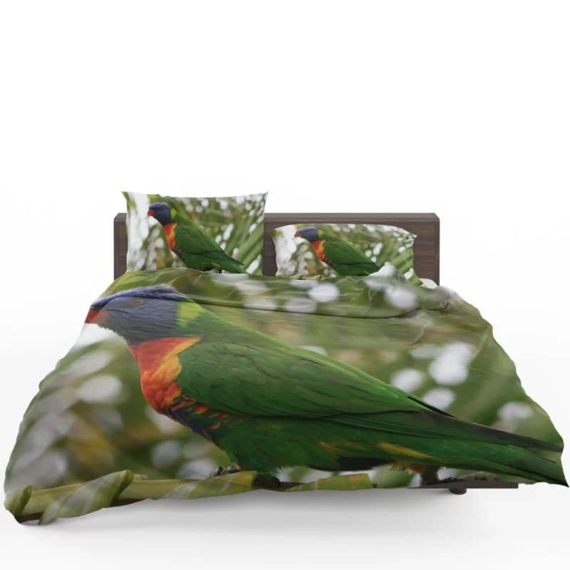 Rainbow Lorikeet Colorful Joy Parrot Splendor Bedding Set