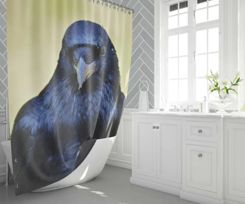 Raven Dark Charm Enigmatic Bird Shower Curtain 1