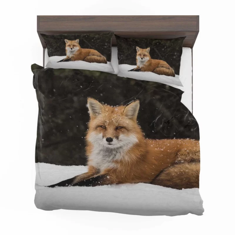 Red Fox Winter Wonderland Stroll Bedding Set 1