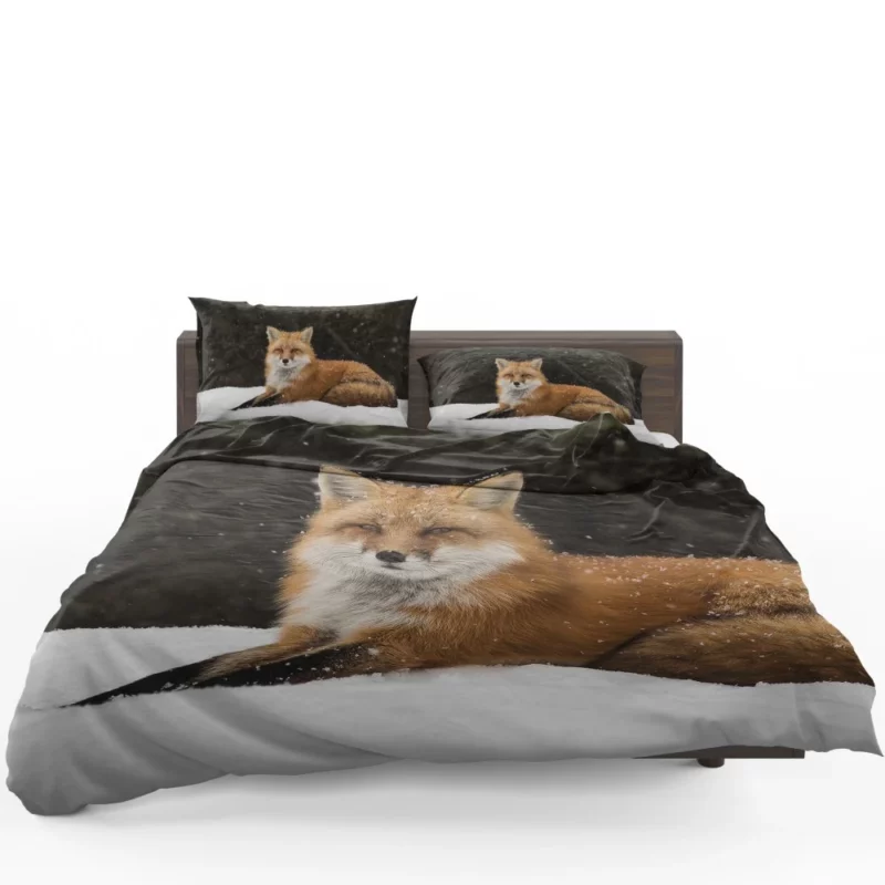 Red Fox Winter Wonderland Stroll Bedding Set