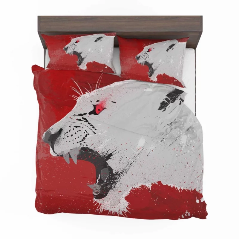 Red-Maned Lion Fierce Dominance Bedding Set 1