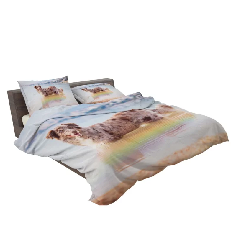 Red Merle Australian Shepherd by Water Bedding Set 2