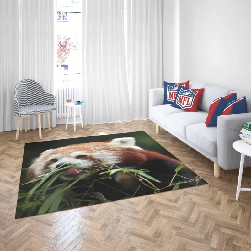 Red Panda Playful Charm Rug 2