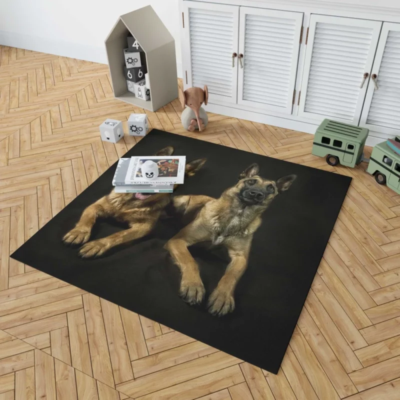 Regal German Shepherds Canine Majesty Rug 1