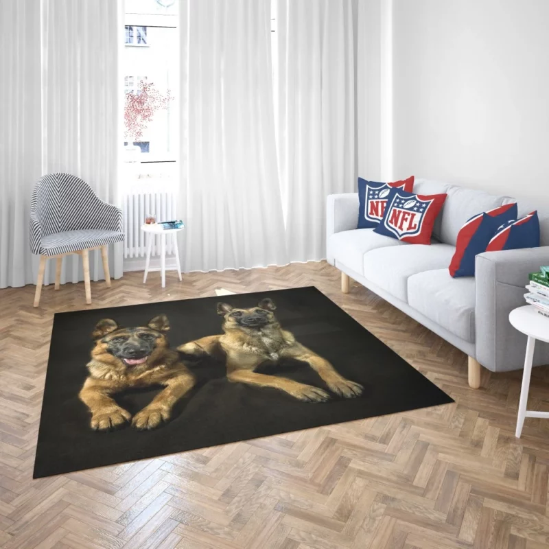 Regal German Shepherds Canine Majesty Rug 2