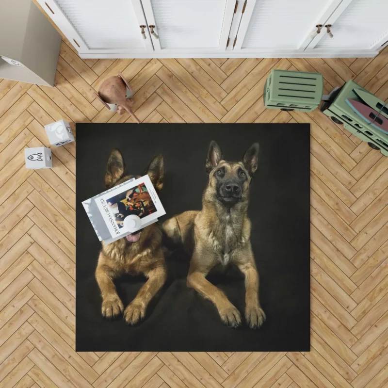 Regal German Shepherds Canine Majesty Rug