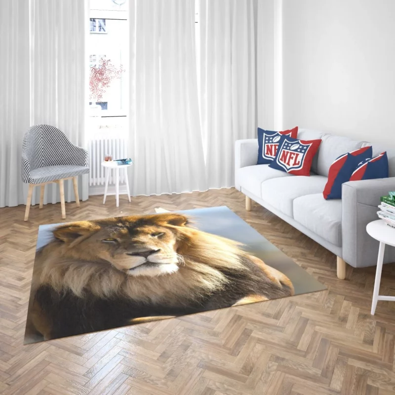 Regal Lion Dominance Wilderness Majesty Rug 2