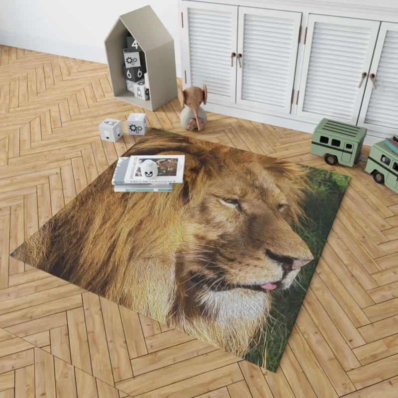 Regal Stance Lion Kingly Presence Rug 1