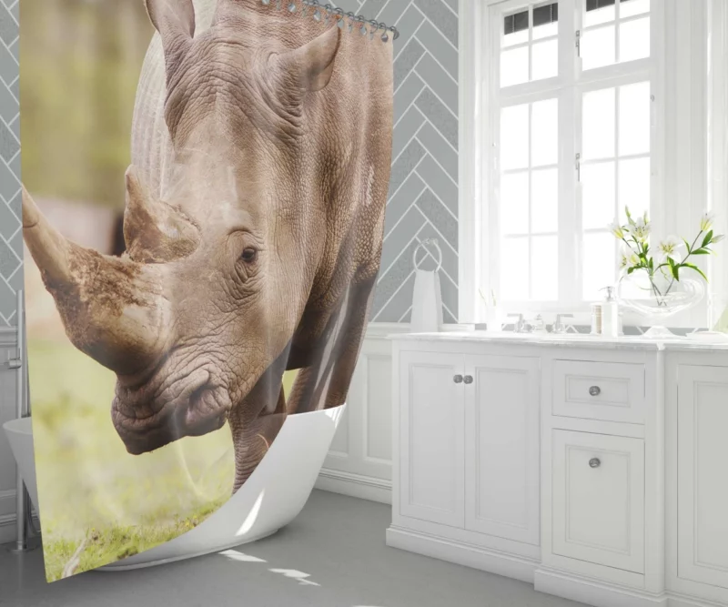 Rhino Depth of Field Majesty Shower Curtain 1