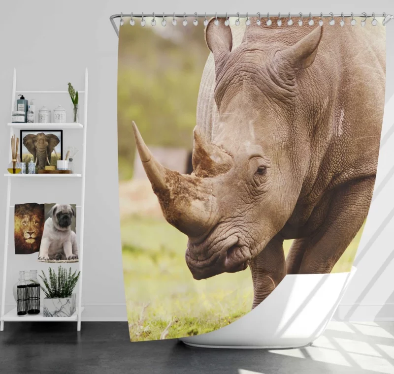 Rhino Depth of Field Majesty Shower Curtain