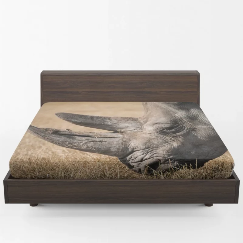 Rhino Mighty Presence Wilderness Grandeur Fitted Sheet