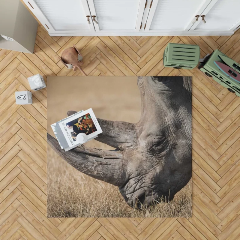 Rhino Mighty Presence Wilderness Grandeur Rug