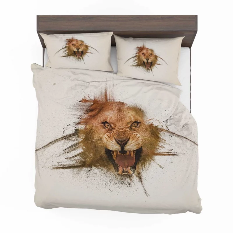 Roaring Lion King of Wilderness Bedding Set 1