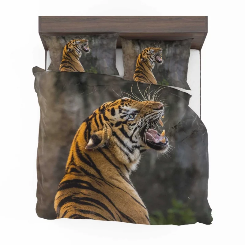 Roaring Tiger A Symphony of Strength Bedding Set 1