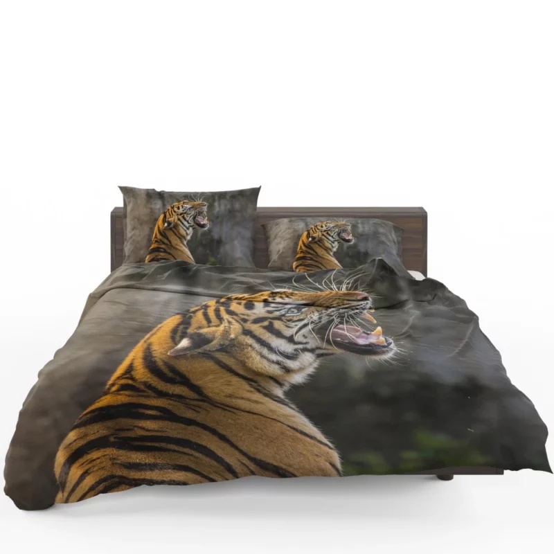 Roaring Tiger A Symphony of Strength Bedding Set