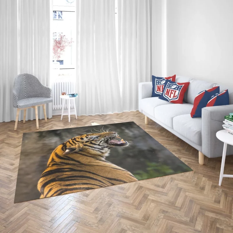 Roaring Tiger A Symphony of Strength Rug 2