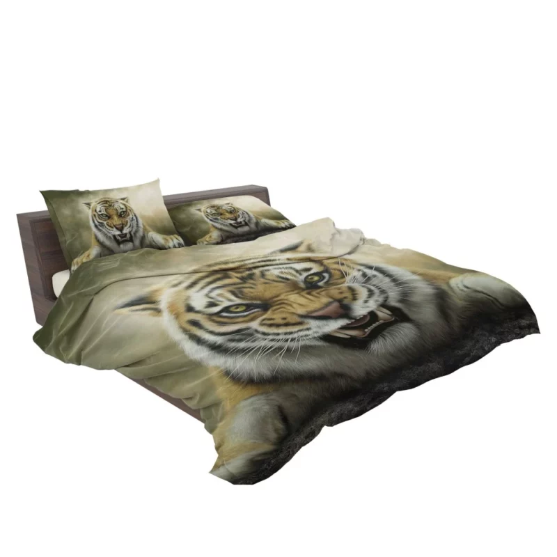 Roaring Tiger in Stunning Artwork Bedding Set 2