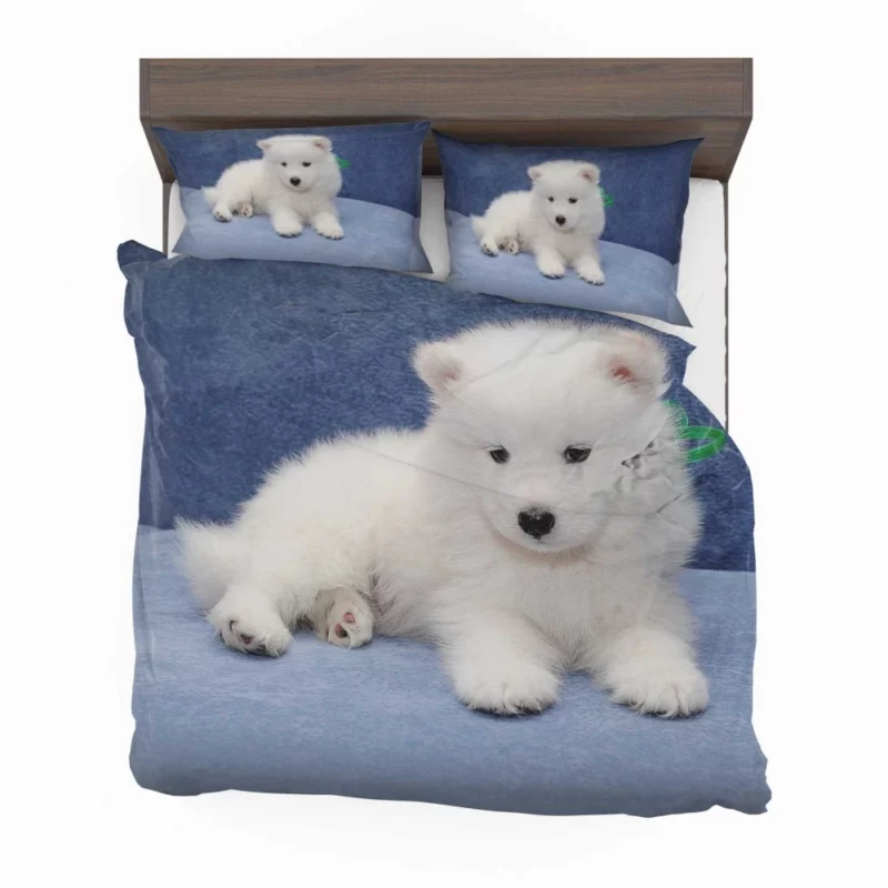 Samoyed Puppy Fluffy Wonder Innocence Bedding Set 1