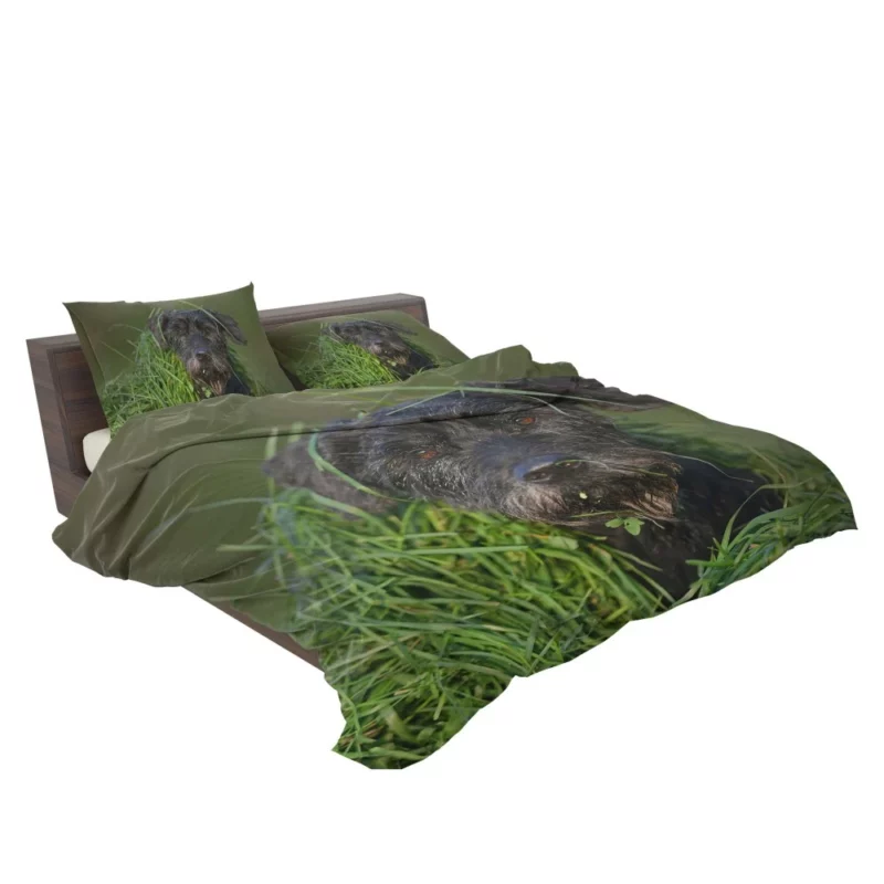 Schnauzer Muzzle and Meadow Bedding Set 2