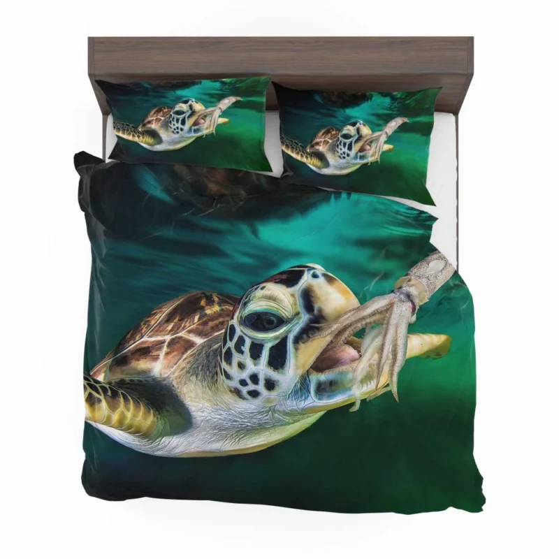 Sea Turtle Oceanic Encounter Squid Meal Bedding Set 1