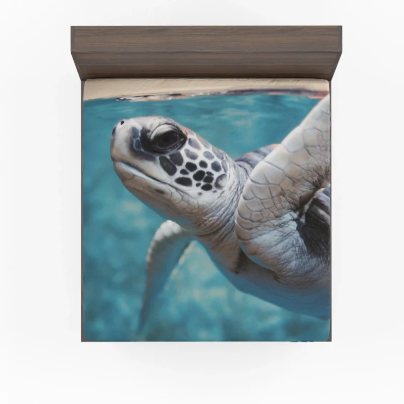 Sea Turtle Oceanic Journey Graceful Fitted Sheet 1