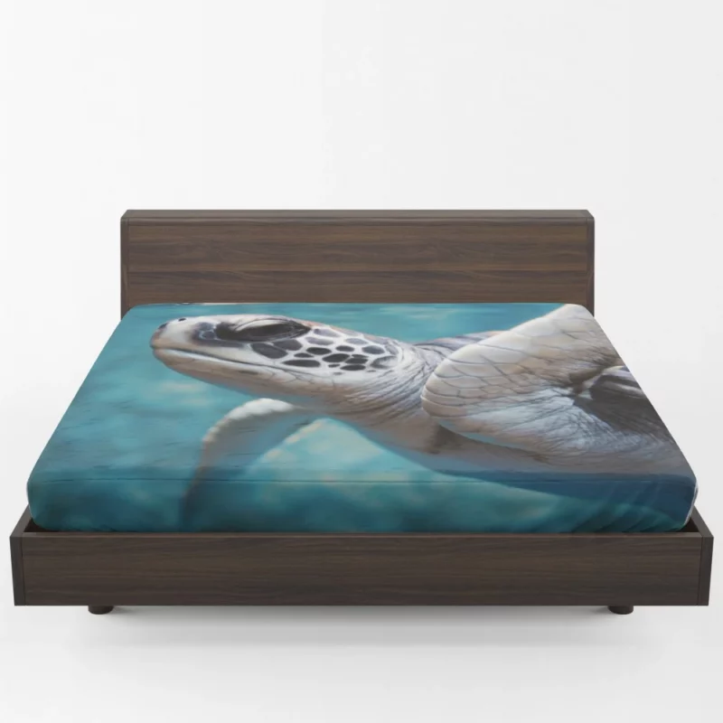 Sea Turtle Oceanic Journey Graceful Fitted Sheet