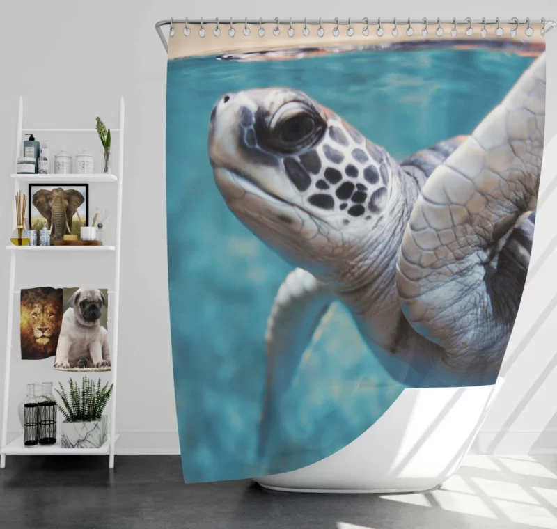 Sea Turtle Oceanic Journey Graceful Shower Curtain